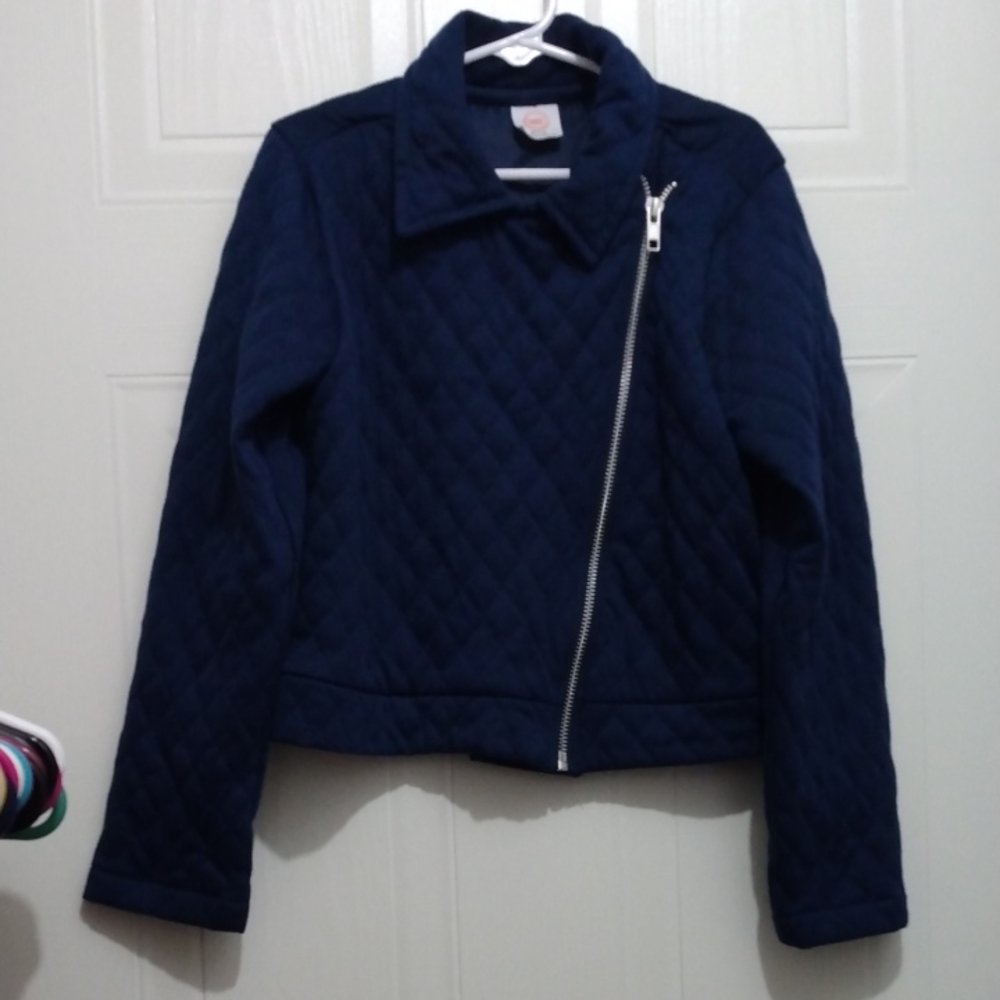 Wonder Nation Quilted Navy Bomber Jacket